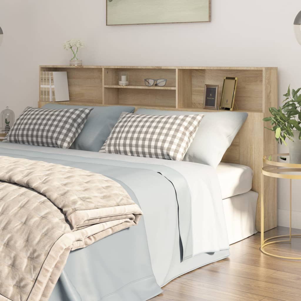 Armoire de tête de lit chêne sonoma 200x19x103,5 cm - XIOS