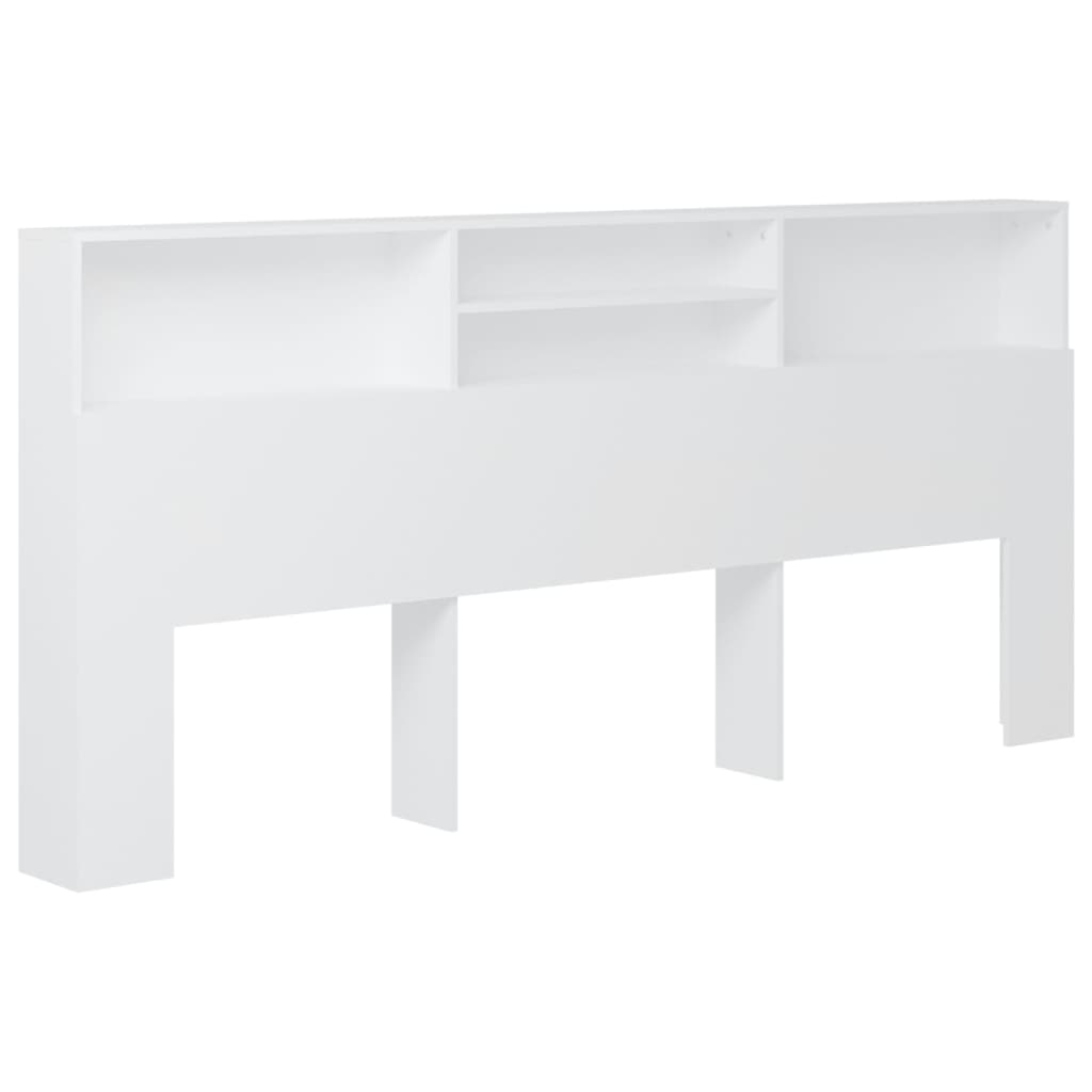Armoire de tête de lit Blanc 220x19x103,5 cm - XIOS