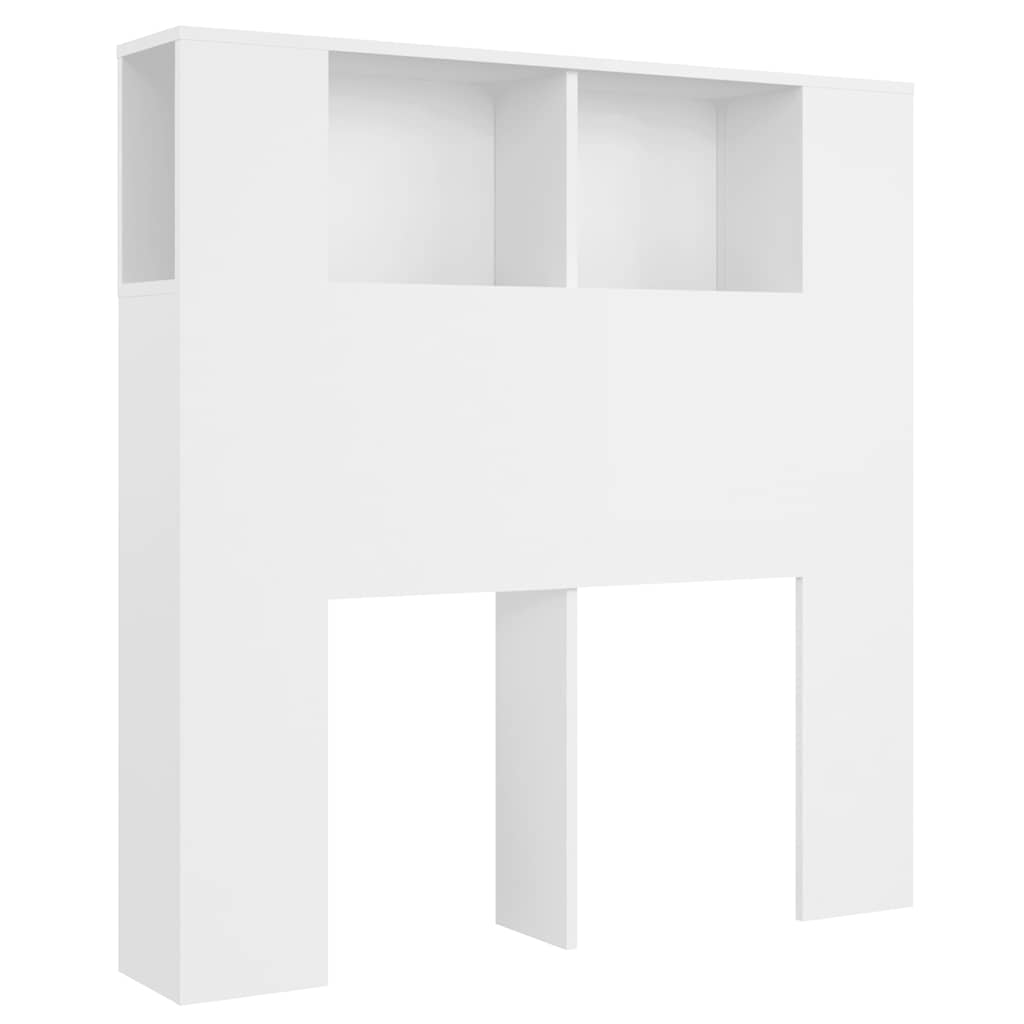 Armoire de tête de lit Blanc 100x18,5x102,5 cm - XIOS