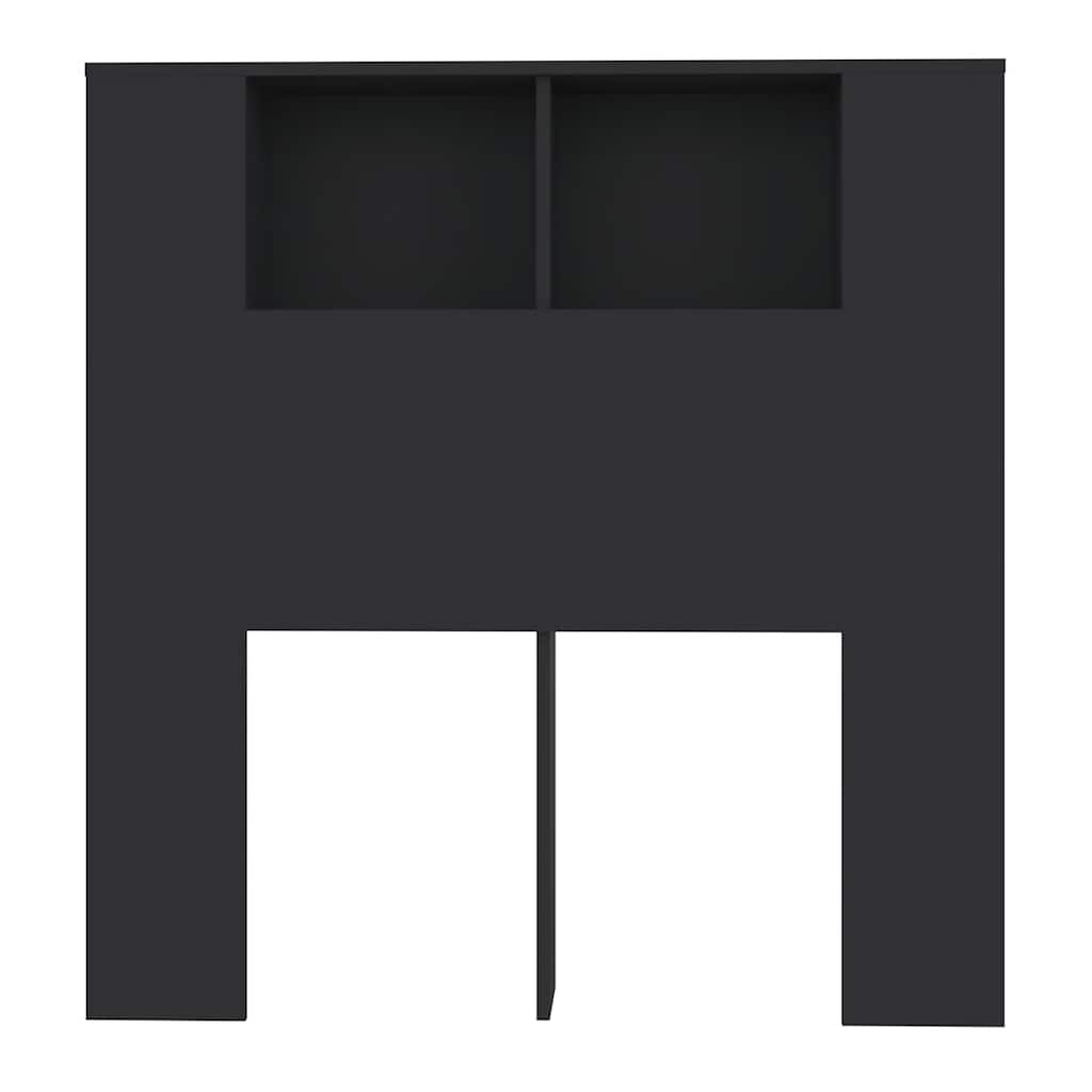 Armoire de tête de lit Noir 100x18,5x102,5 cm - XIOS