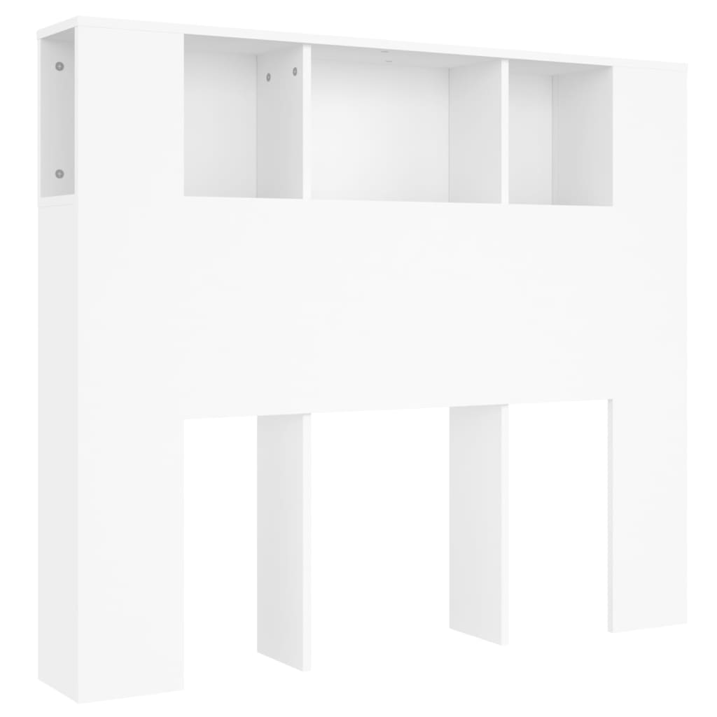 Armoire de tête de lit blanc 120x18,5x102,5 cm - XIOS