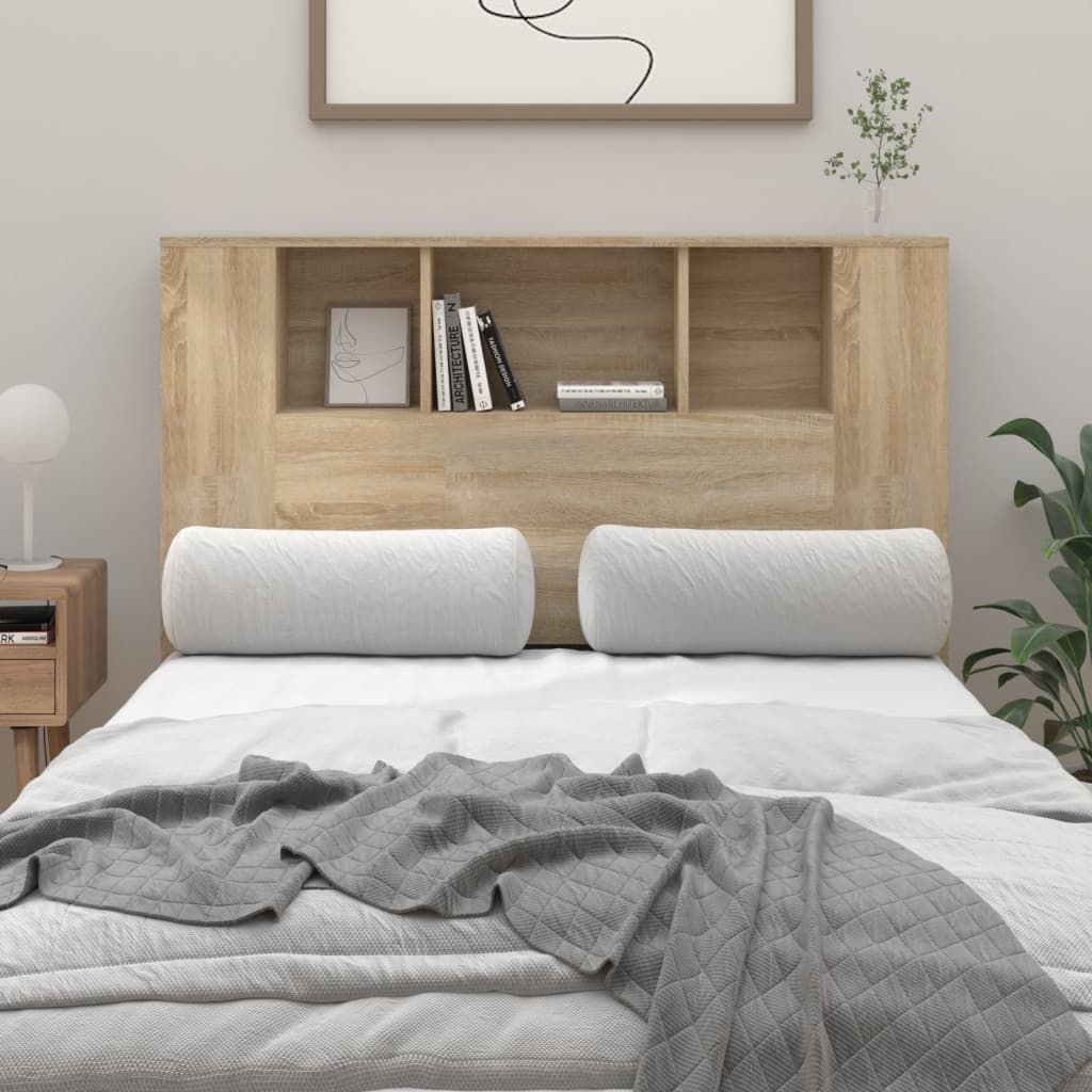 Armoire de tête de lit chêne sonoma 120x18,5x102,5 cm - XIOS