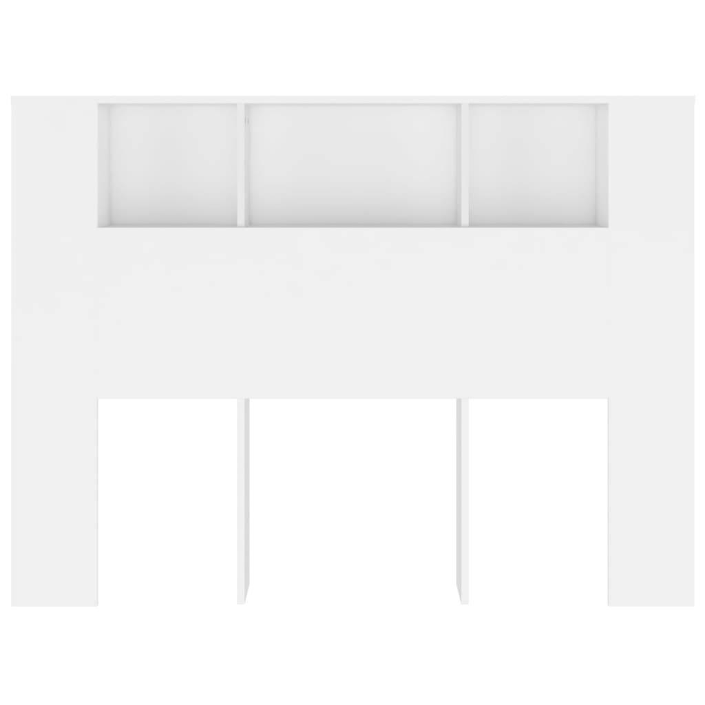 Armoire de tête de lit Blanc 140x18,5x104,5 cm - XIOS