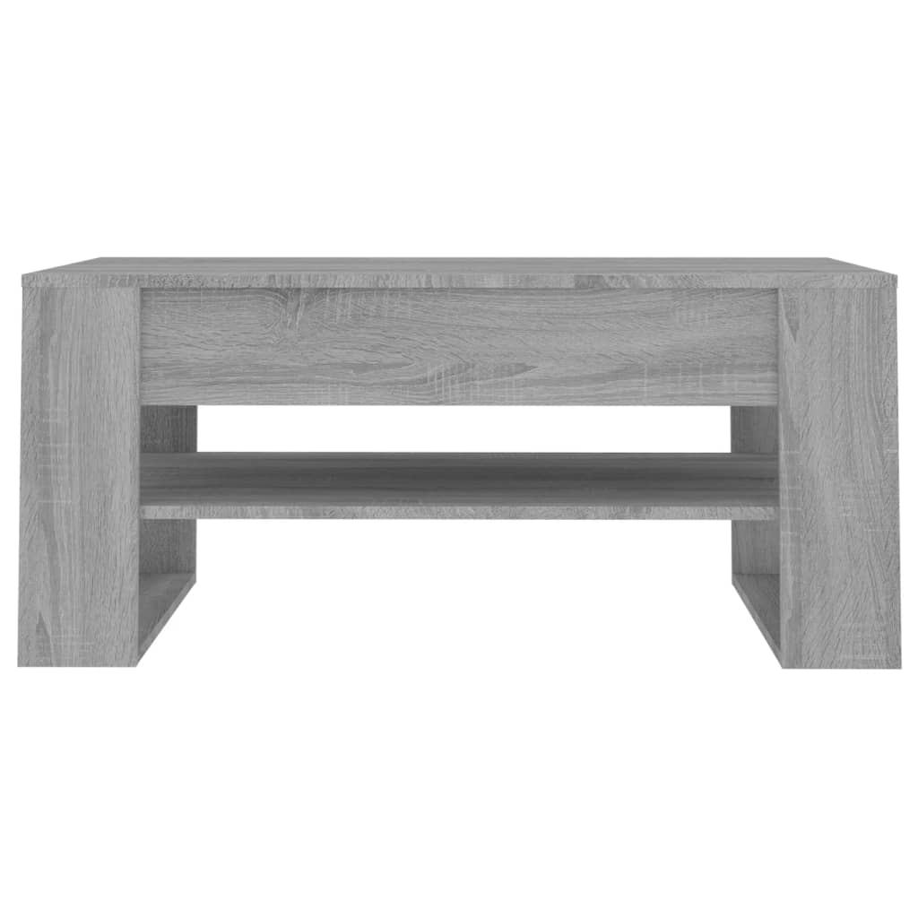Table basse sonoma gris 102x55x45 cm bois d'ingénierie - XIOS