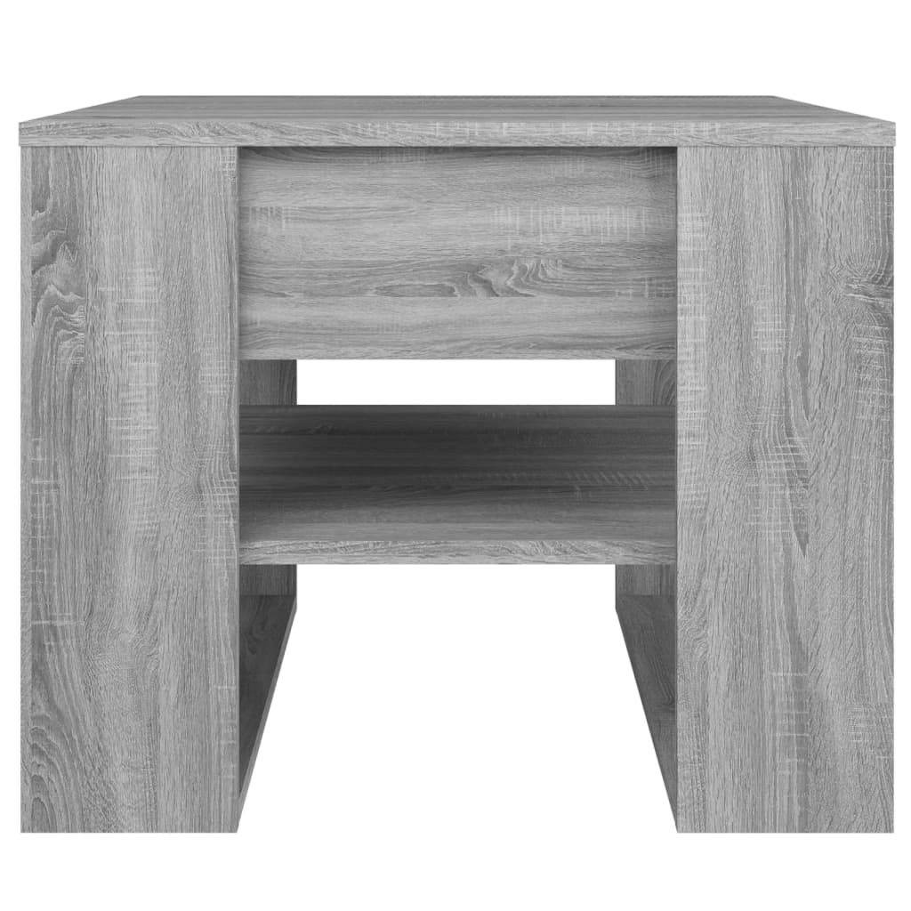 Table basse sonoma gris 55,5x55x45 cm bois d'ingénierie - XIOS