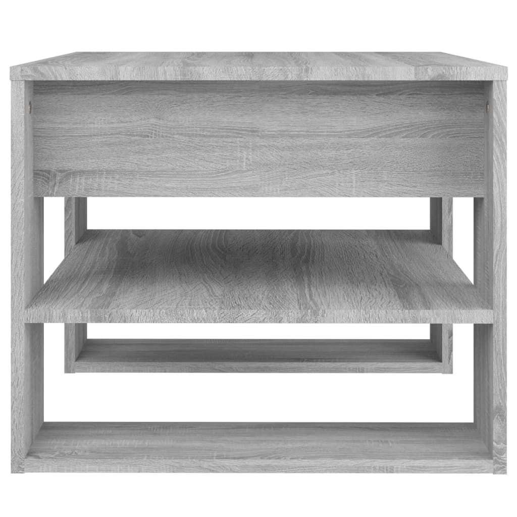 Table basse sonoma gris 55,5x55x45 cm bois d'ingénierie - XIOS