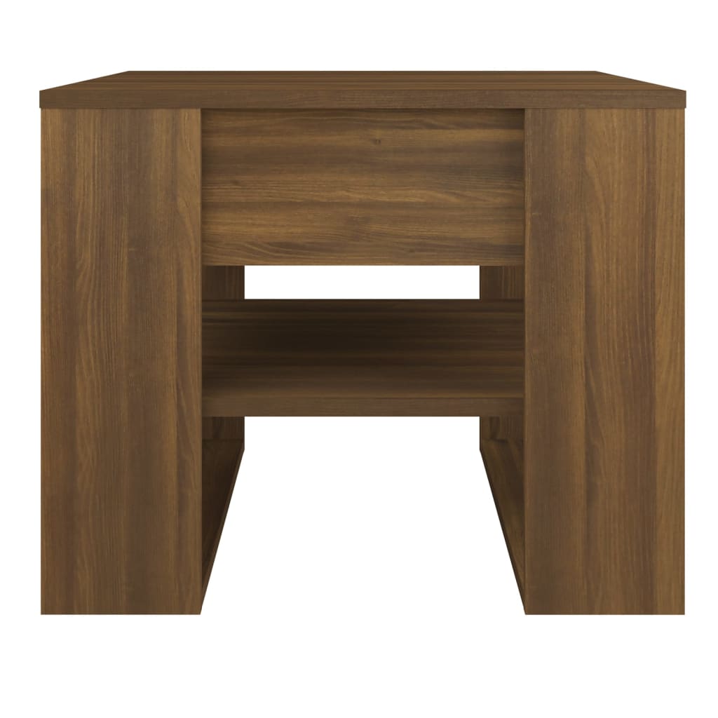 Table basse Chêne marron 55,5x55x45 cm Bois d'ingénierie - XIOS