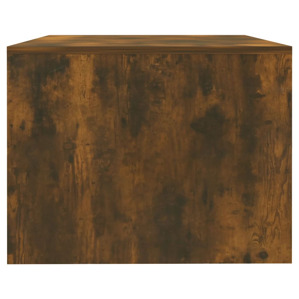 Table basse chêne fumé 102x55x42 cm bois d'ingénierie - XIOS