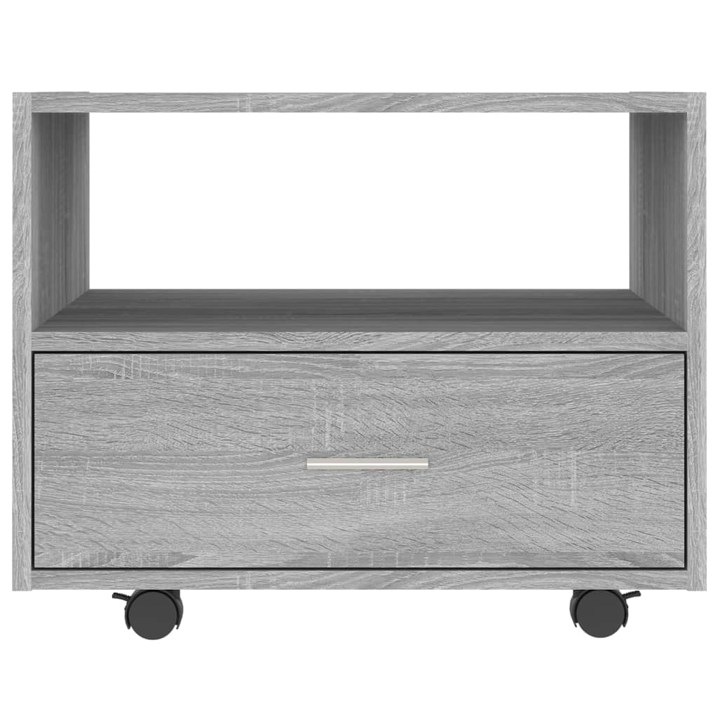 Table basse sonoma gris 55x55x40 cm bois d'ingénierie - XIOS