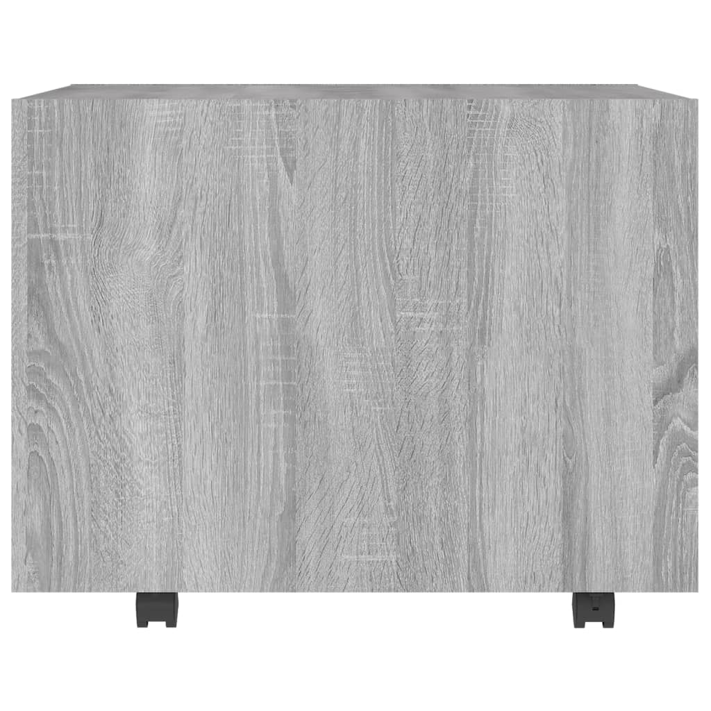 Table basse sonoma gris 55x55x40 cm bois d'ingénierie - XIOS