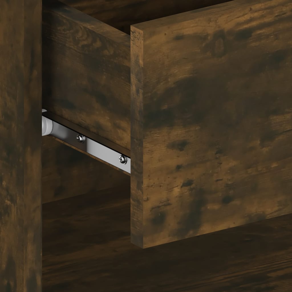 Tables de chevet murales 2 pcs Chêne fumé - XIOS