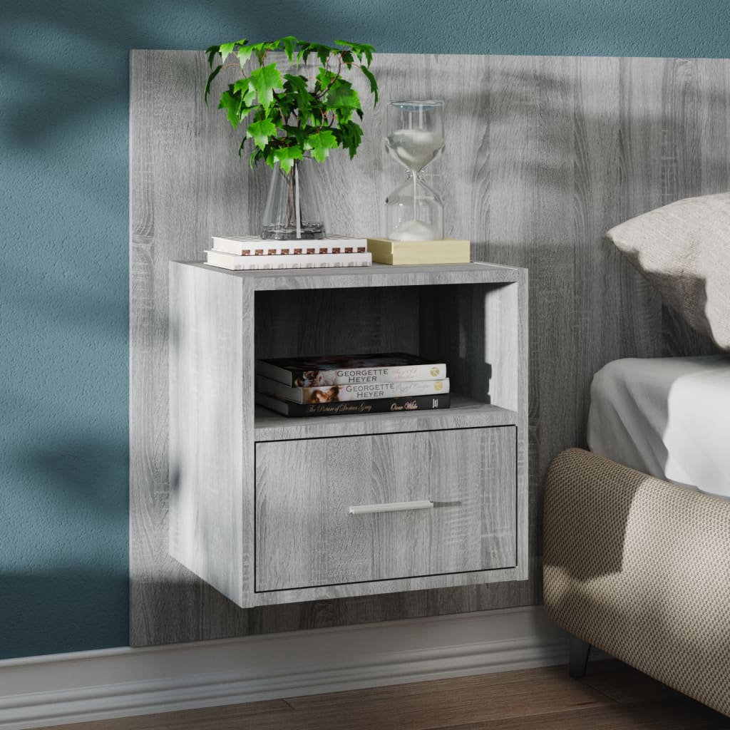 Tables de chevet murales 2 pcs Sonoma gris - XIOS