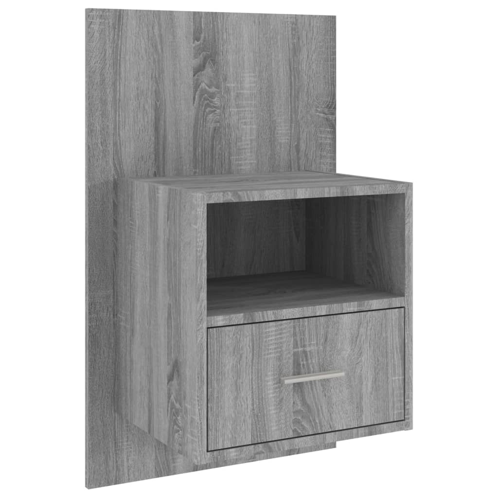 Tables de chevet murales 2 pcs Sonoma gris - XIOS