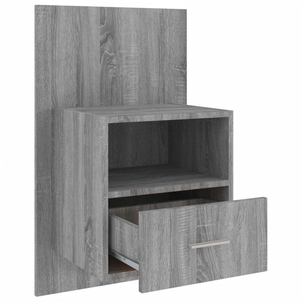 Tables de chevet murales 2 pcs Sonoma gris - XIOS