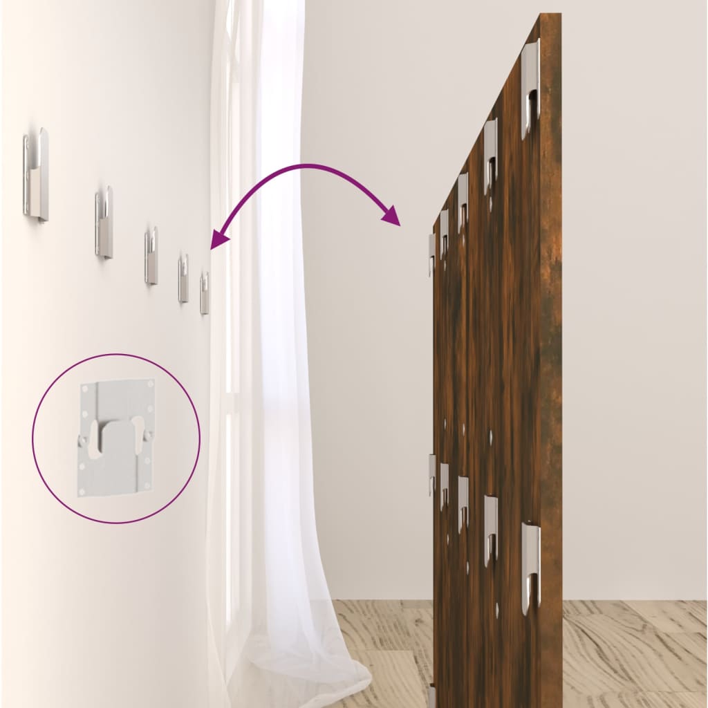 Tête de lit Chêne fumé 160x1,5x80 cm Bois d'ingénierie - XIOS