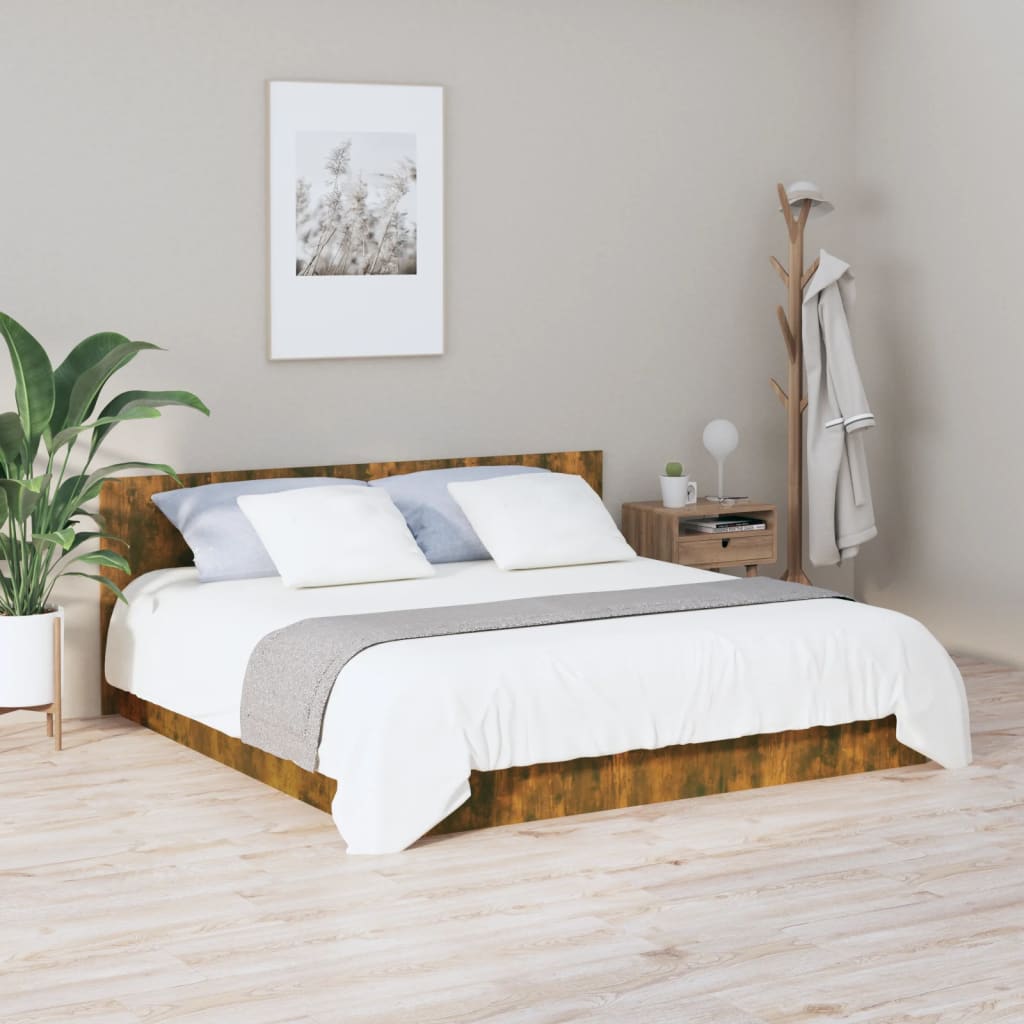 Tête de lit Chêne fumé 200x1,5x80 cm Bois d'ingénierie - XIOS