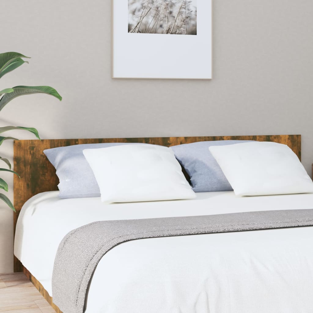 Tête de lit Chêne fumé 200x1,5x80 cm Bois d'ingénierie - XIOS