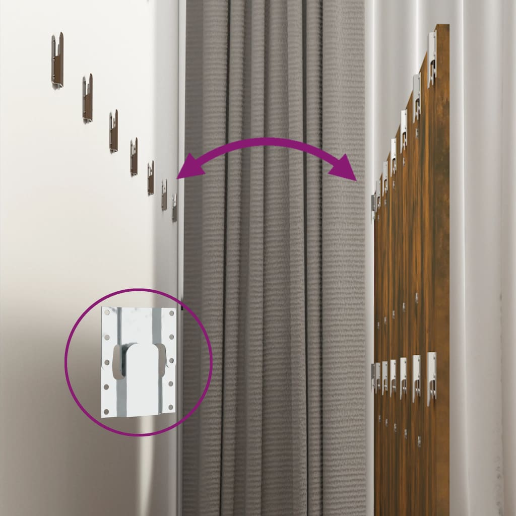 Tête de lit murale Chêne fumé 240x1,5x80 cm Bois d'ingénierie - XIOS