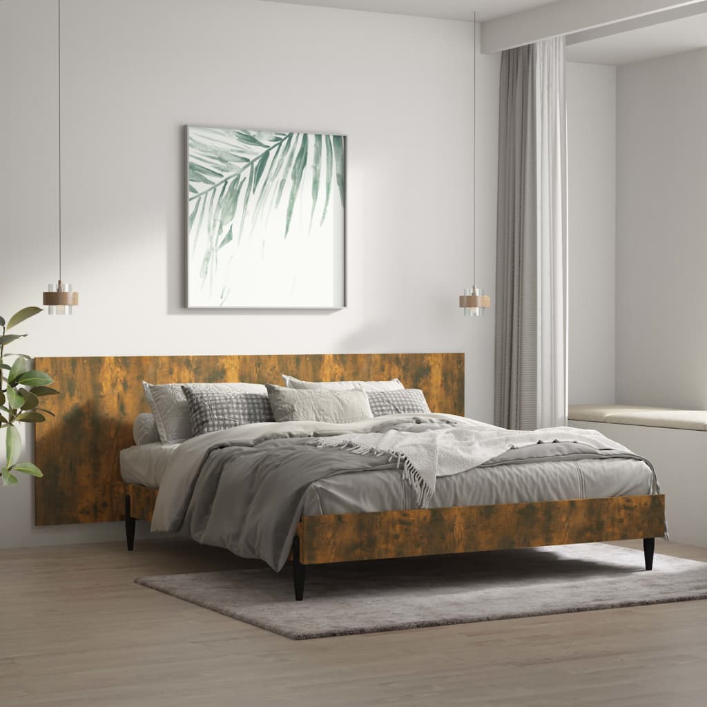 Tête de lit murale Chêne fumé 240x1,5x80 cm Bois d'ingénierie - XIOS