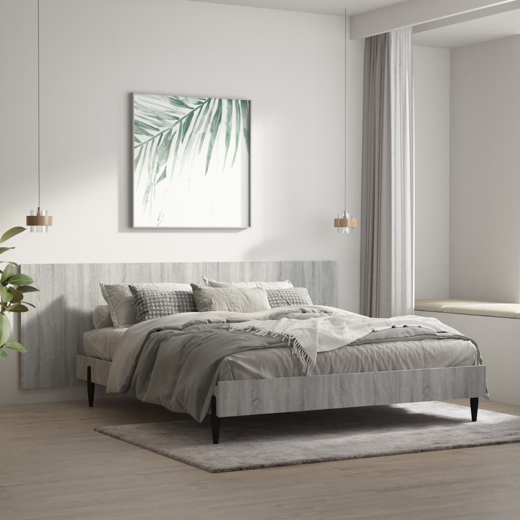 Tête de lit murale Sonoma gris 240x1,5x80 cm Bois d'ingénierie - XIOS