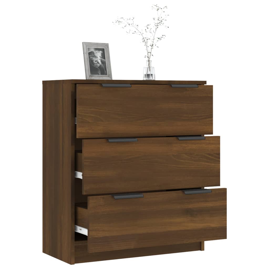 Buffet chêne marron 60x30x70 cm Bois d'ingénierie - XIOS