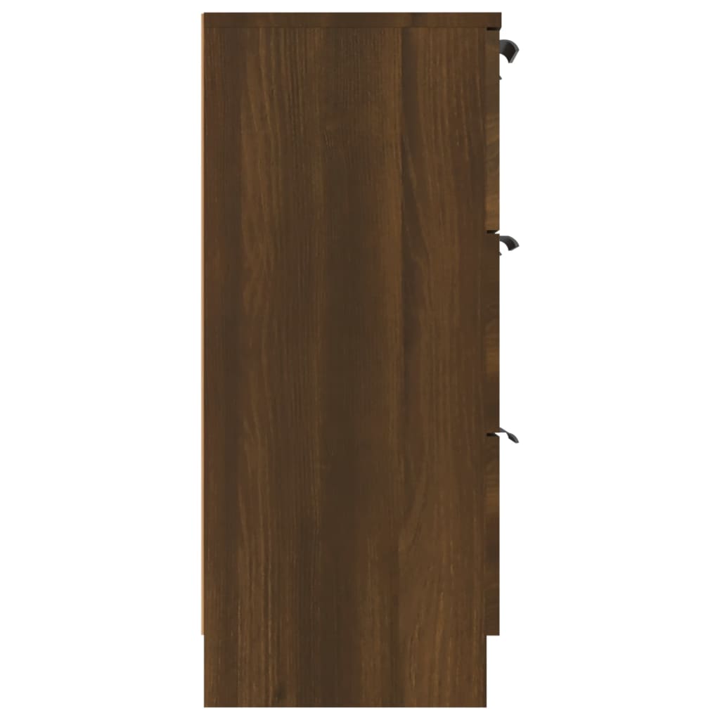 Buffet chêne marron 60x30x70 cm Bois d'ingénierie - XIOS