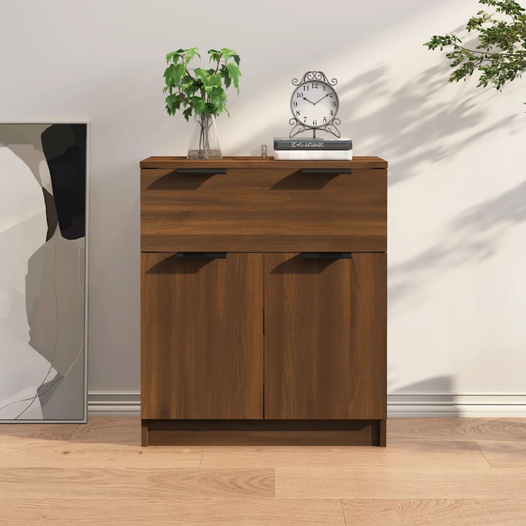 Buffet chêne marron 60x30x70 cm Bois d'ingénierie - XIOS