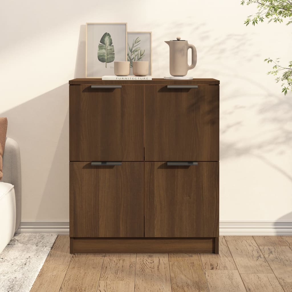 Buffet chêne marron 60x30x70 cm Bois d'ingénierie - XIOS
