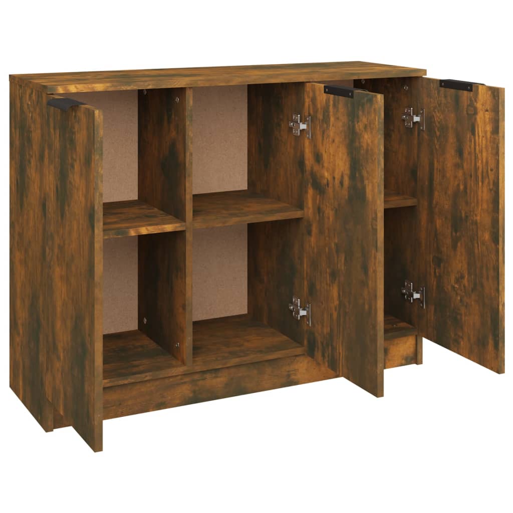 Buffet Chêne fumé 90,5x30x70 cm Bois d'ingénierie - XIOS