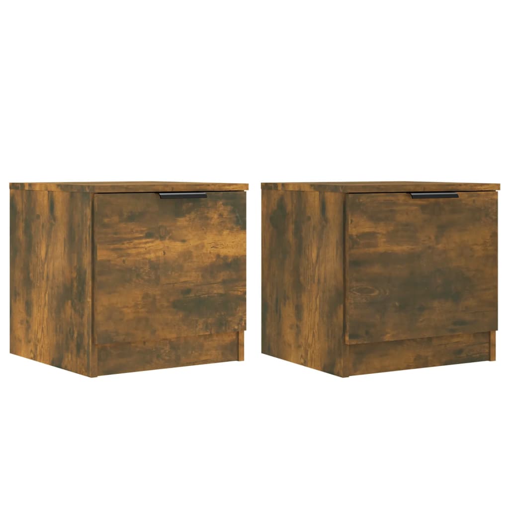 Tables de chevet 2 pcs Chêne fumé 40x39x40 cm - XIOS