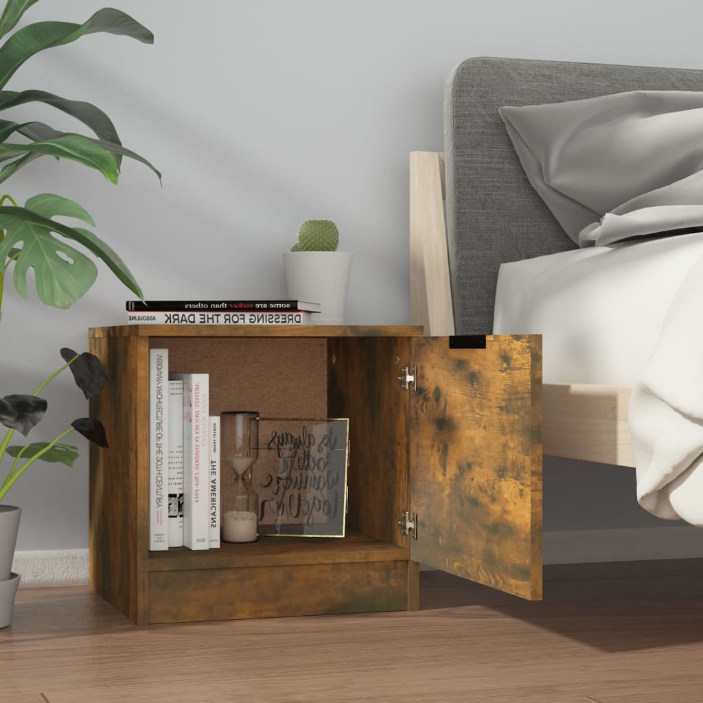 Tables de chevet 2 pcs Chêne fumé 40x39x40 cm - XIOS