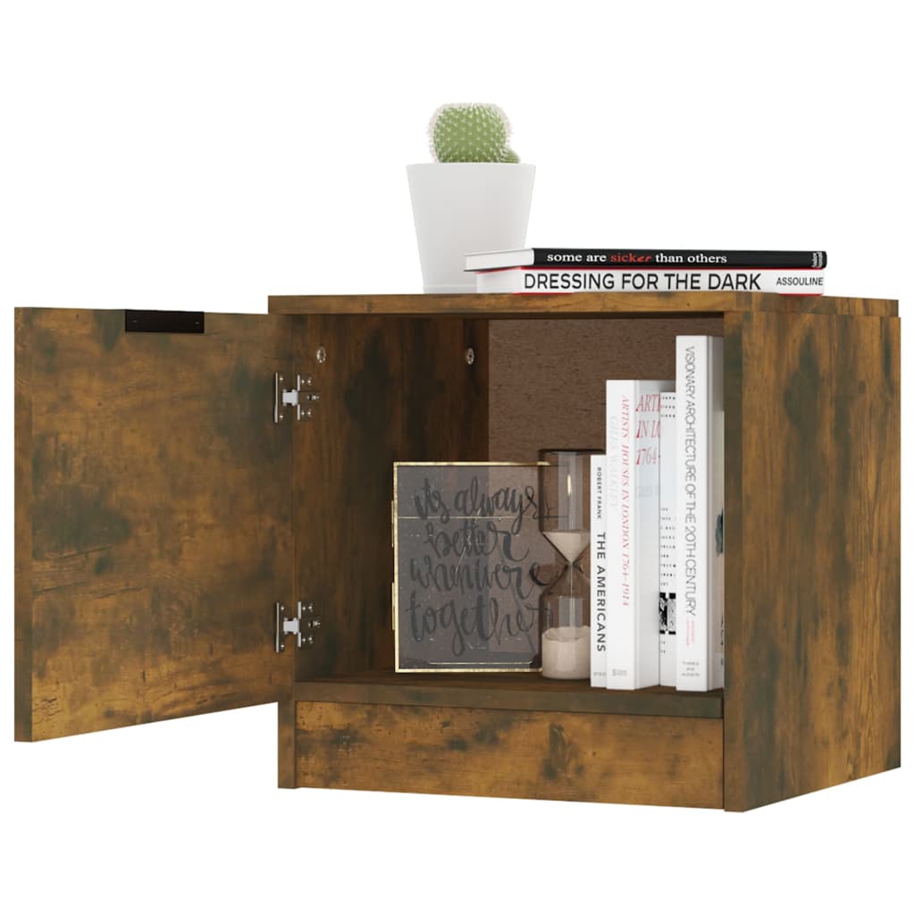 Tables de chevet 2 pcs Chêne fumé 40x39x40 cm - XIOS