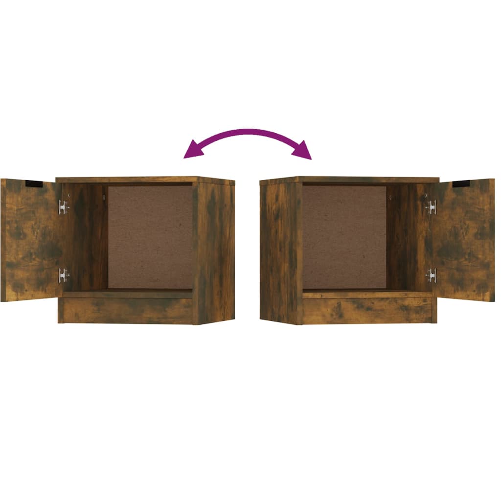 Tables de chevet 2 pcs Chêne fumé 40x39x40 cm - XIOS