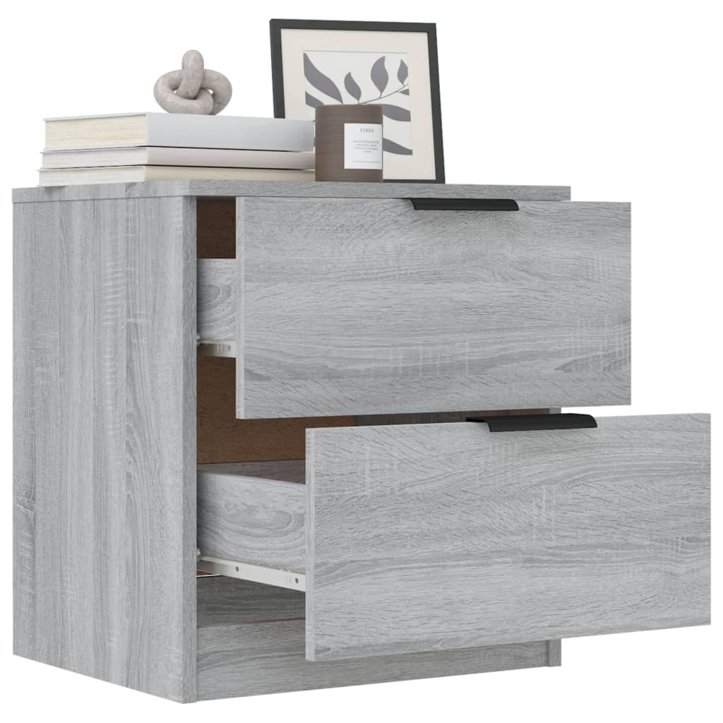 Tables de chevet 2 pcs Sonoma gris Bois d'ingénierie - XIOS