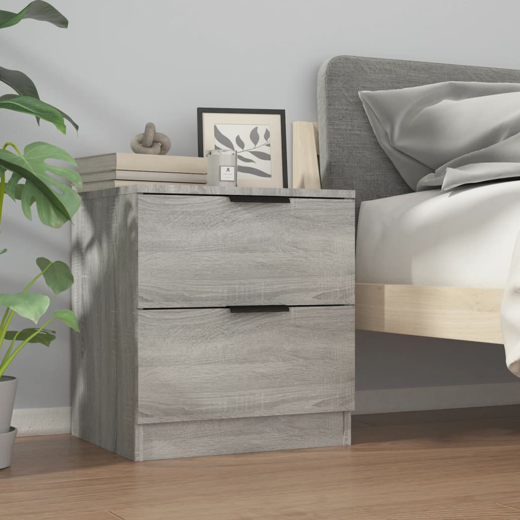 Tables de chevet 2 pcs Sonoma gris Bois d'ingénierie - XIOS