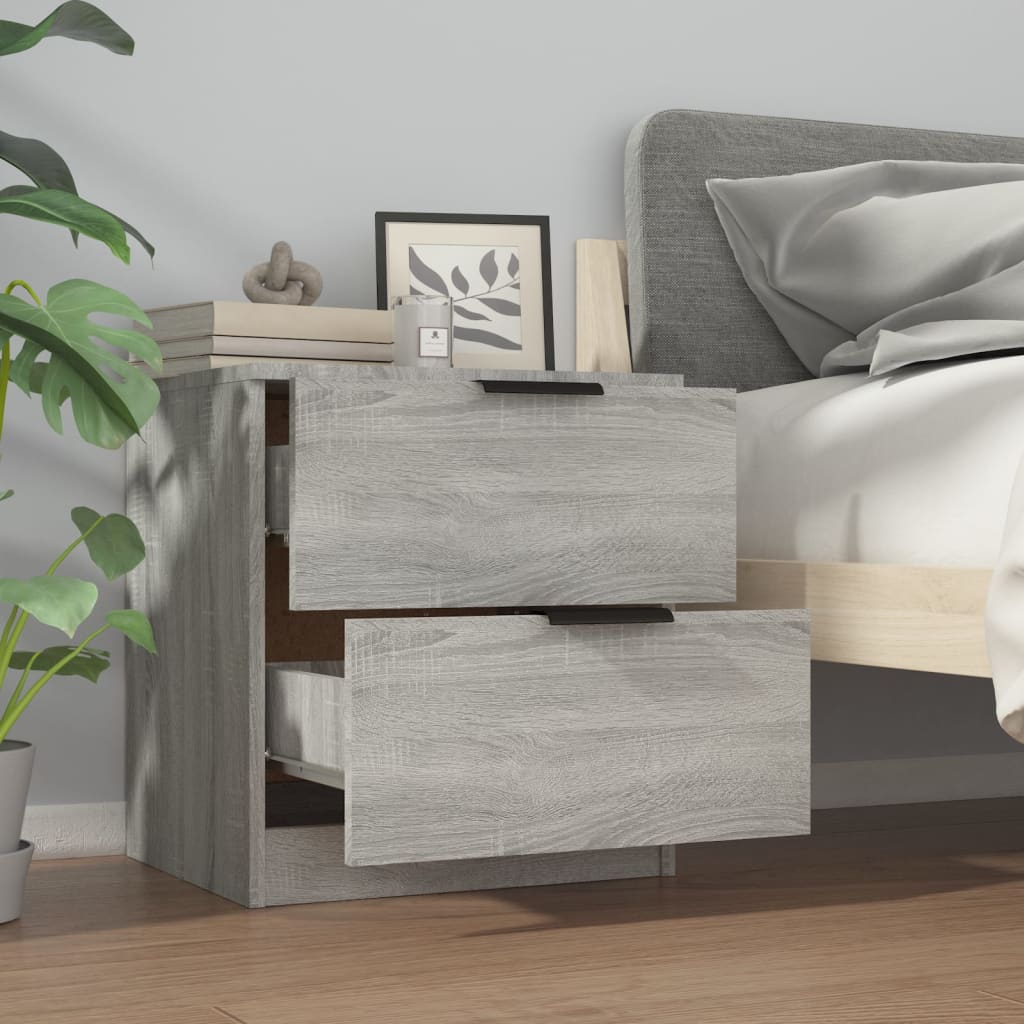 Tables de chevet 2 pcs Sonoma gris Bois d'ingénierie - XIOS