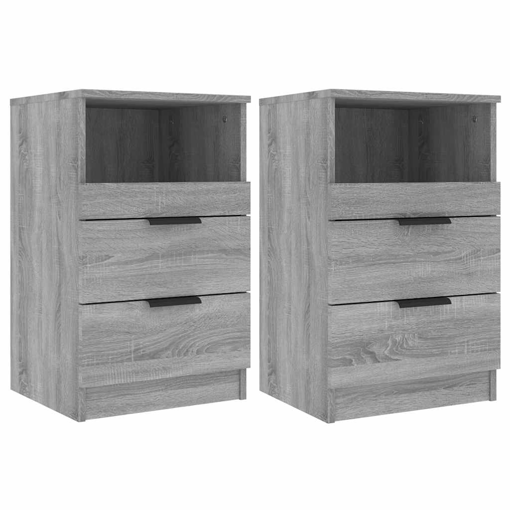 Tables de chevet 2 pcs Sonoma gris Bois d'ingénierie - XIOS