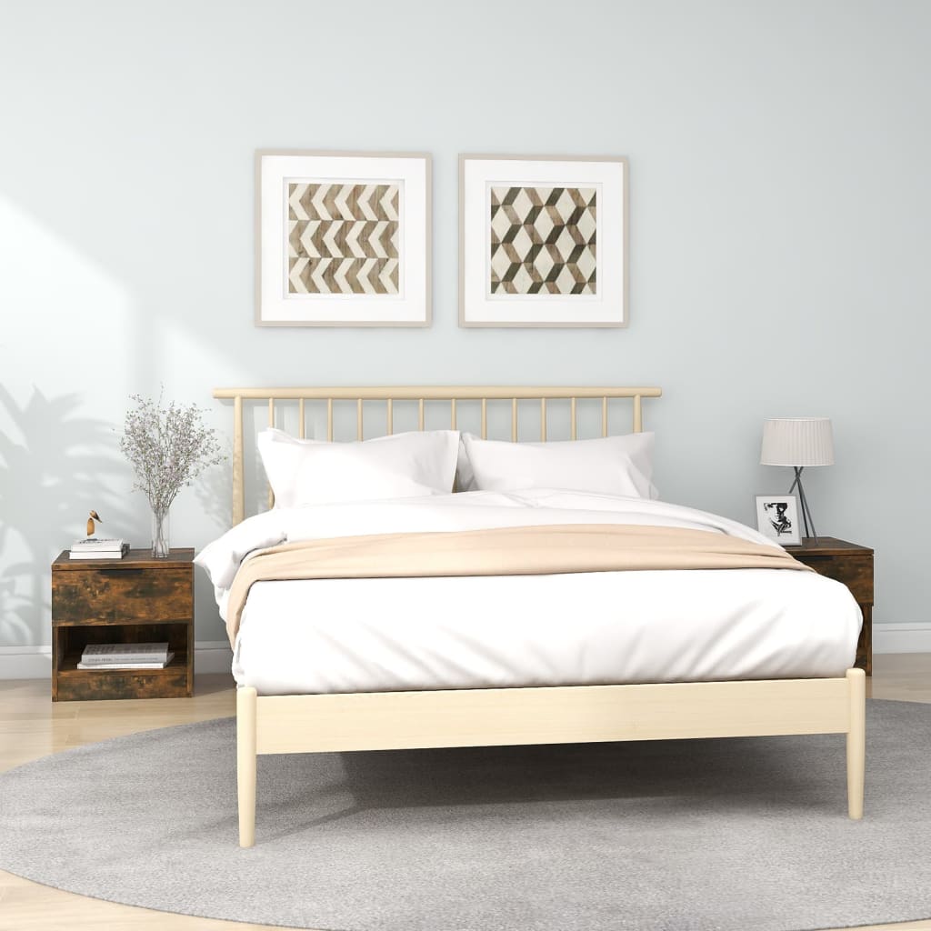 Tables de chevet 2 pcs Chêne fumé Bois d'ingénierie - XIOS