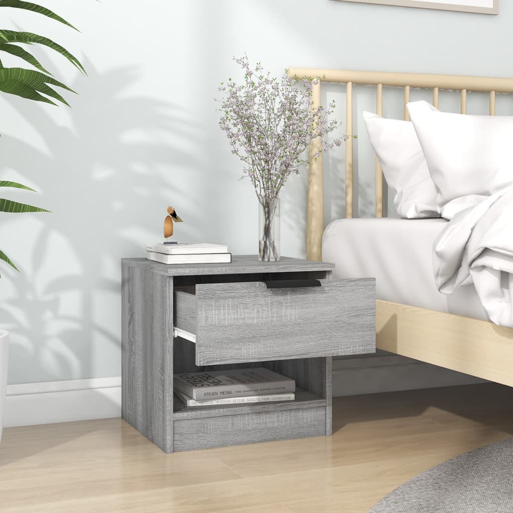 Tables de chevet 2 pcs Sonoma gris Bois d'ingénierie - XIOS