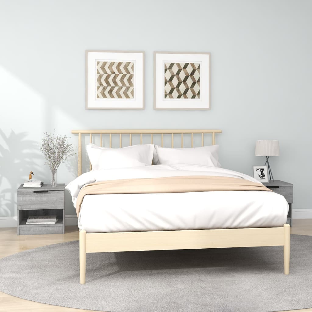 Tables de chevet 2 pcs Sonoma gris Bois d'ingénierie - XIOS