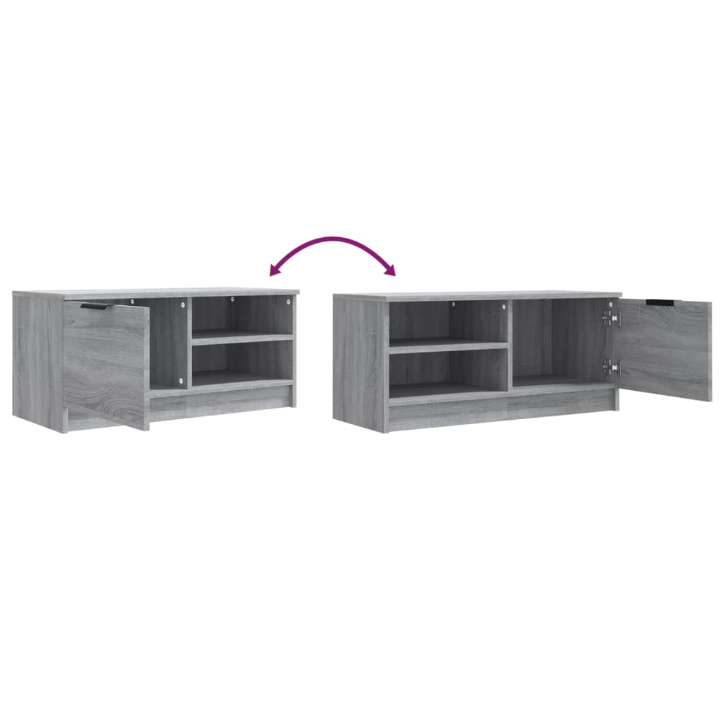 Meubles TV 2 pcs Sonoma gris 80x35x36,5 cm Bois d'ingénierie - XIOS