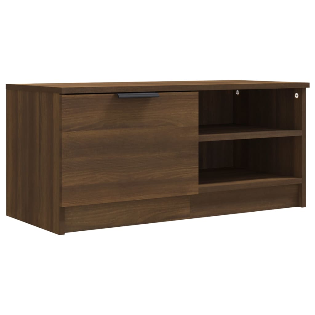 Meuble TV Chêne marron 80x35x36,5 cm Bois d'ingénierie - XIOS