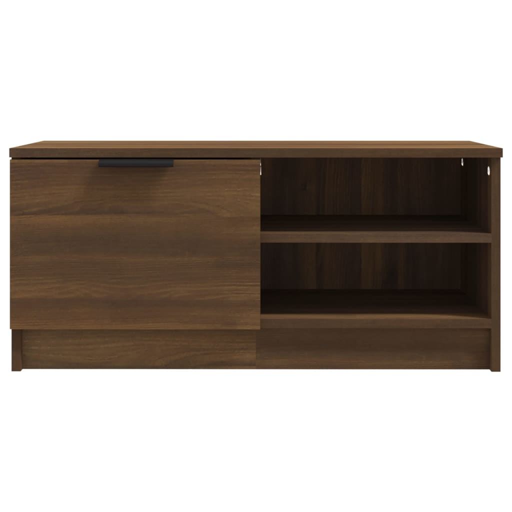 Meuble TV Chêne marron 80x35x36,5 cm Bois d'ingénierie - XIOS