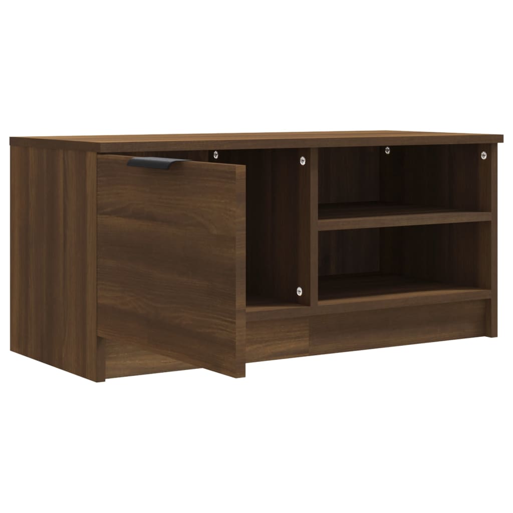 Meuble TV Chêne marron 80x35x36,5 cm Bois d'ingénierie - XIOS