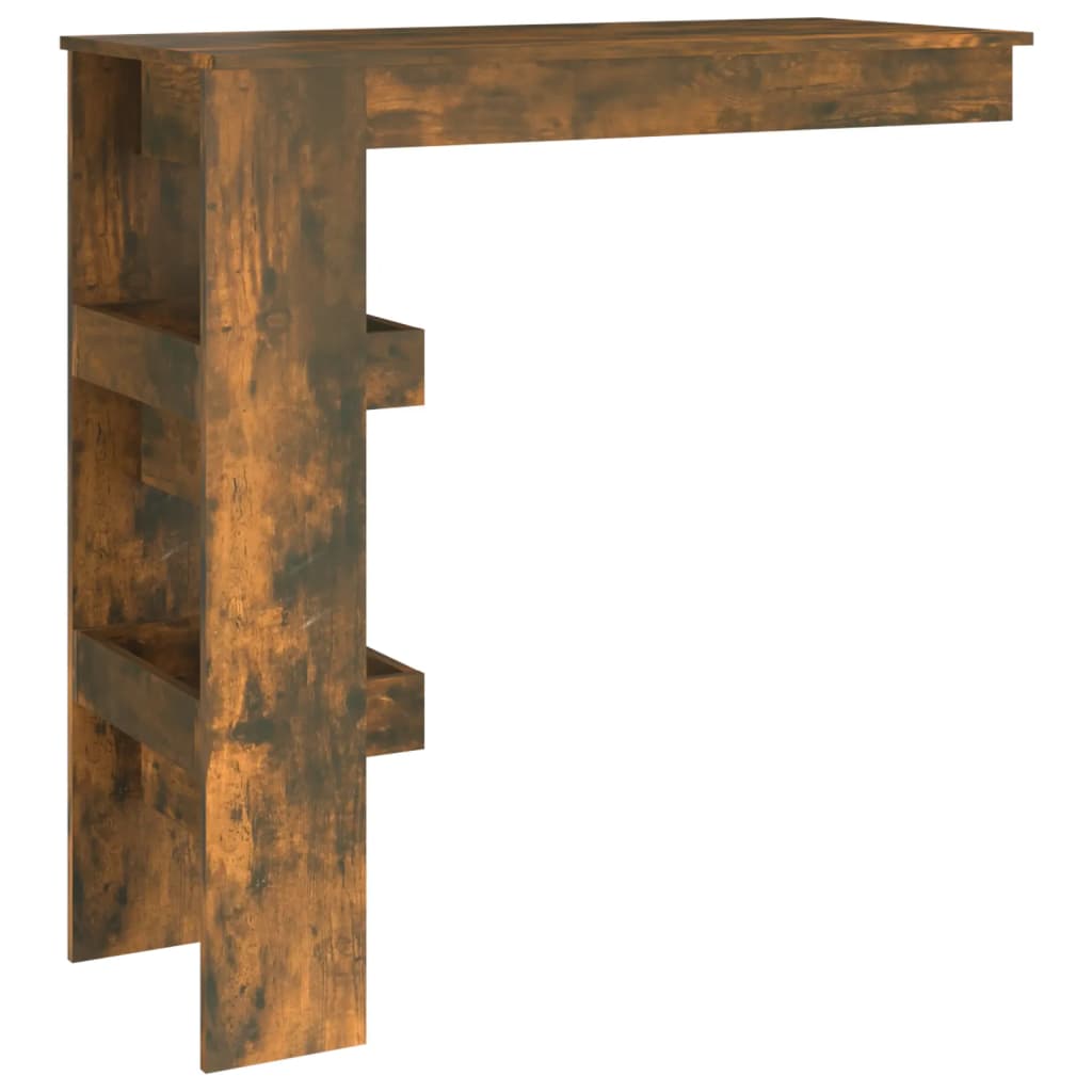 Table de bar murale Chêne fumé 102x45x103,5cm Bois d'ingénierie - XIOS