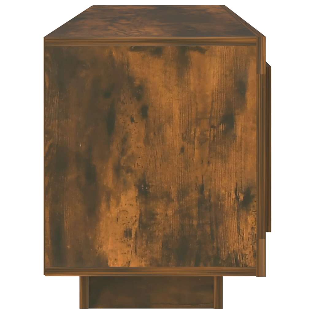 Meuble TV chêne fumé 102x35x45 cm bois d'ingénierie - XIOS