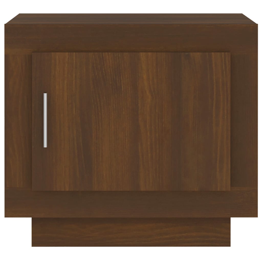 Table basse chêne marron 51x50x45 cm bois d'ingénierie - XIOS