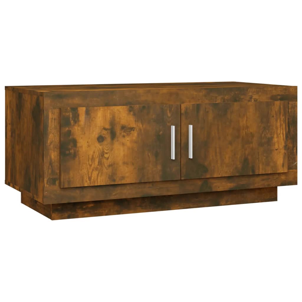 Table basse Chêne fumé 102x50x45 cm Bois d'ingénierie - XIOS