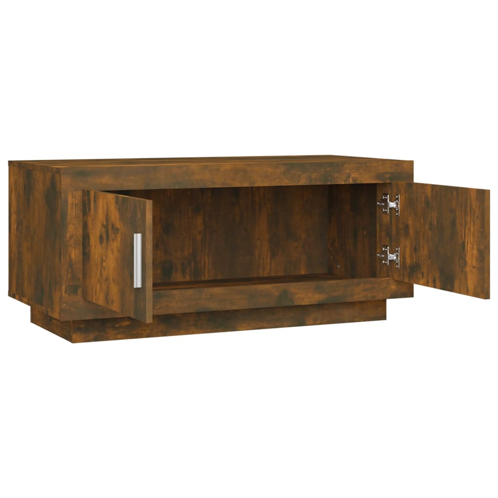 Table basse Chêne fumé 102x50x45 cm Bois d'ingénierie - XIOS