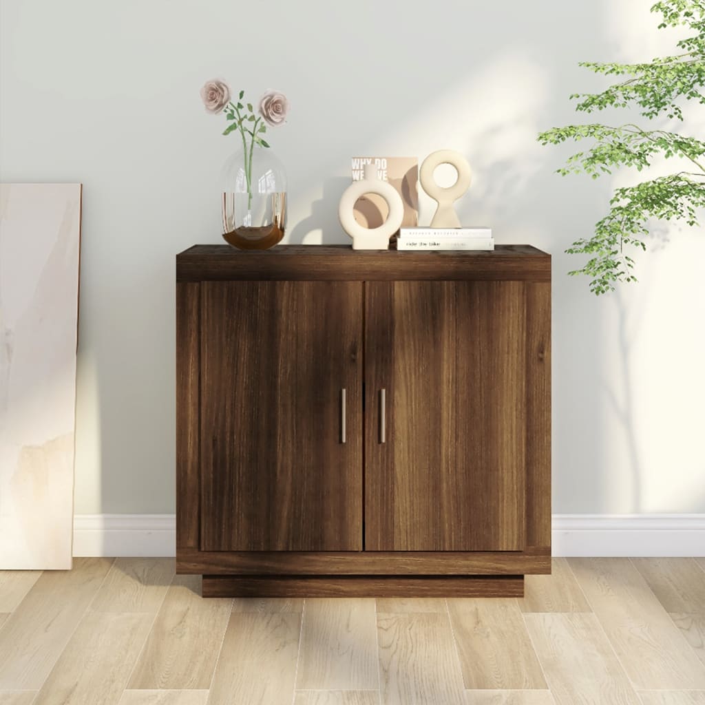 Buffet Chêne marron 80x40x75 cm Bois d'ingénierie - XIOS